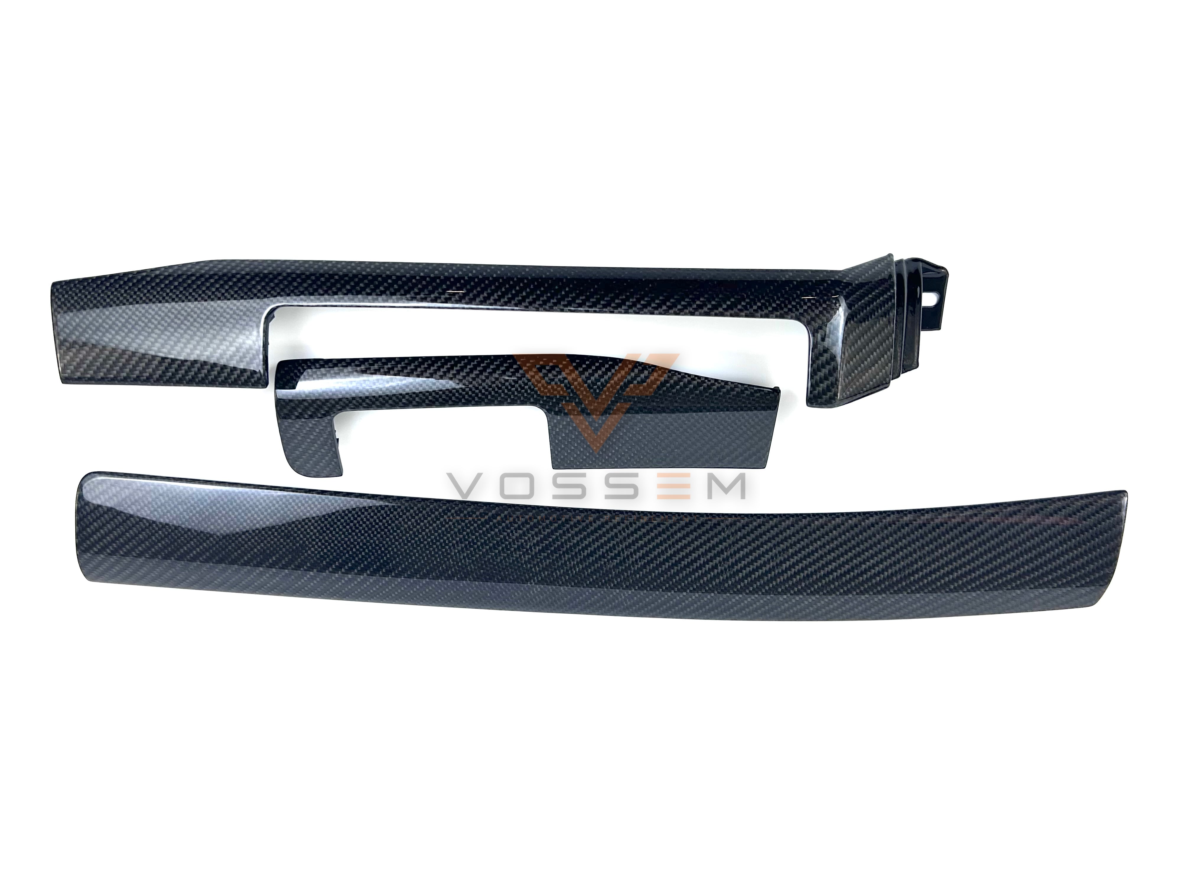 BMW E46 Armaturenbrettzierleisten (3-teilig), Carbonteil für BMW E46 von Vossem